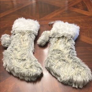Faux Fur Christmas Stockings